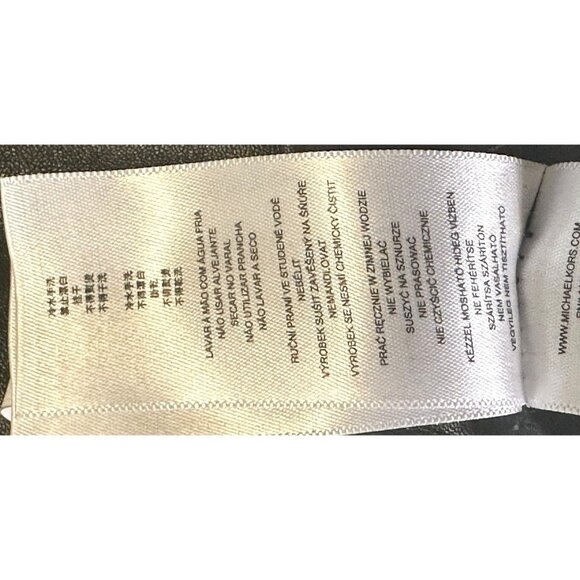 MICHAEL Michael Kors Womens Faux Leather Leggings Stretch Pants Black Size 2 - Picture 11 of 15